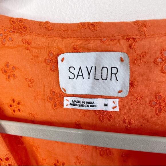 SAYLOR Shailene Mini Dress in Tangerine Size Medium - Picture 4 of 7